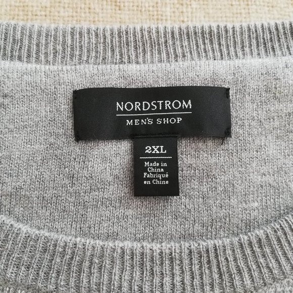 Nordstrom Grey Wool Long Sleeve Sweater Size 2XL NWOT - Picture 5 of 9